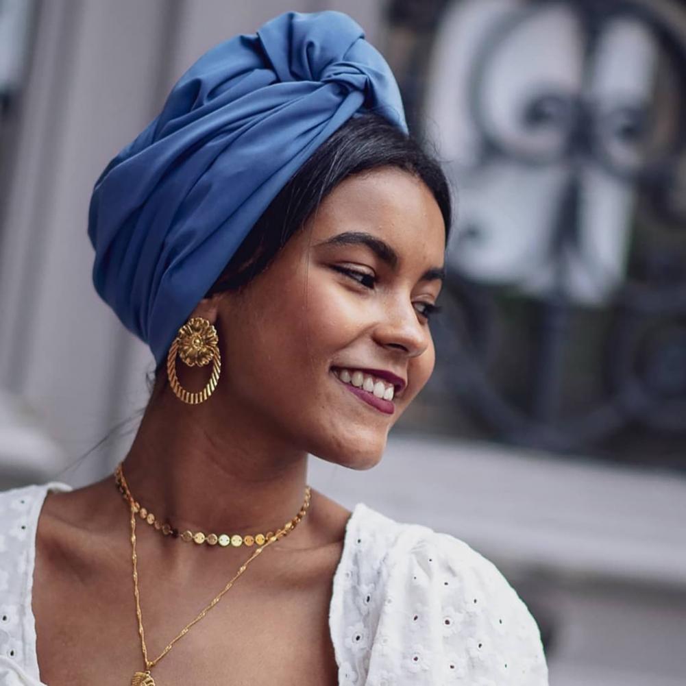 Femme musulman foulard casquette coton bandeau africain bandeau élégant rétro Turban pour dames bonnets casquettes musulman casque