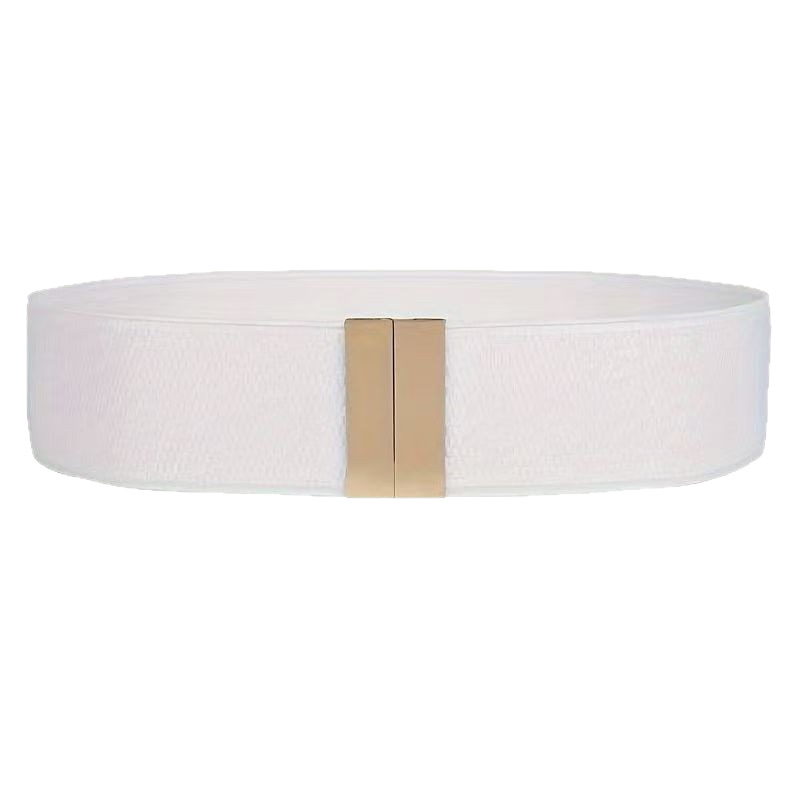 Ceinture élastique large pour femme – Ceinture coréenne style Cinch pour robes et manteaux d'hiver, ceinture simple et tendance