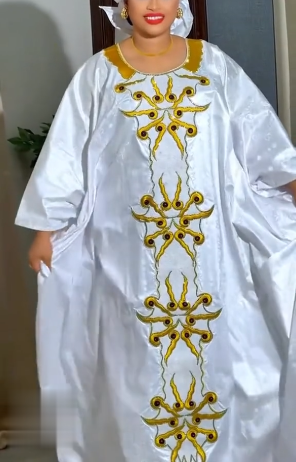 Tenue Traditionnelle Nigériane H&D pour Femme, Robes Brodéées Turques, Robes d'Église en Solde, Robes Africaines pour Femme