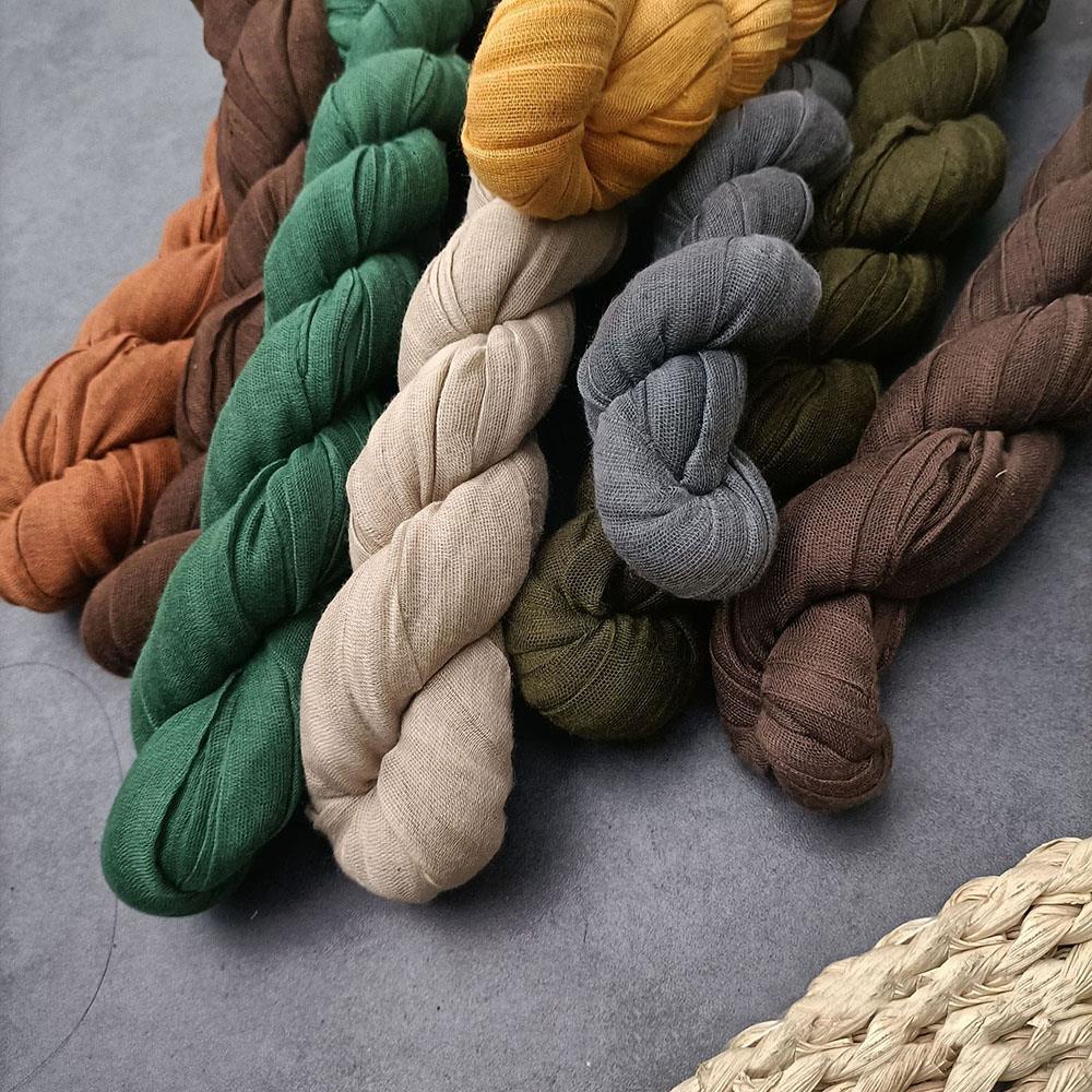 Vintage coton chanvre dégradé écharpe châle 180X90Cm longue écharpe couleur unie automne hiver cou plus chaud tendance pli doux foulards