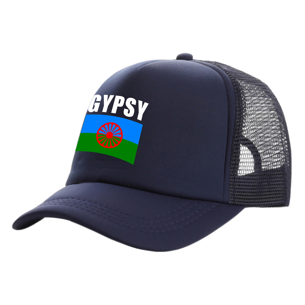 Rom Gypsy Romani camionneur casquettes hommes pays drapeau chapeau casquette de Baseball Cool été unisexe maille Net casquettes