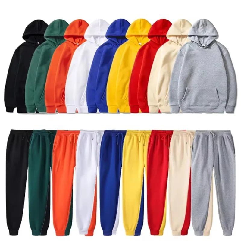 Ensembles de survêtements de sport pour hommes, ensembles deux pièces mode pour femmes (hoodies + pantalons), sweats à capuche et pantalons de jogging décontractés, vêtements pour hommes