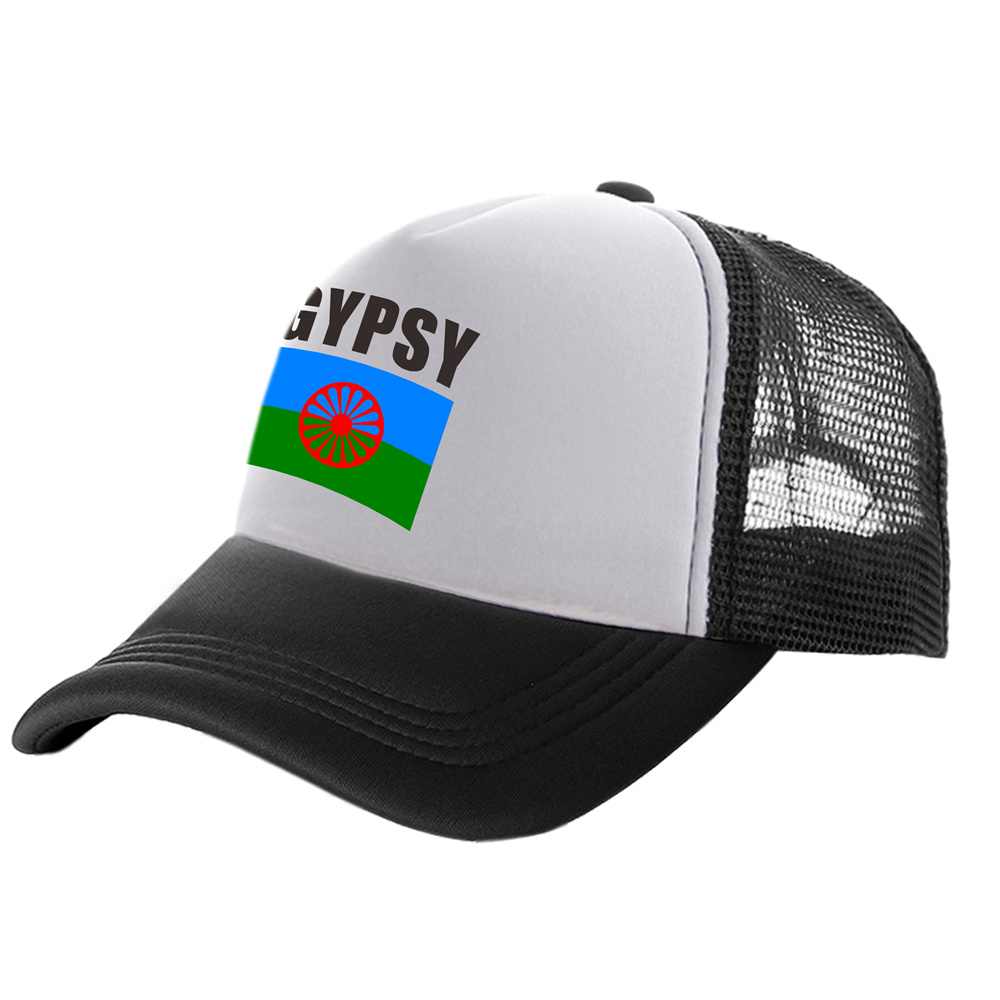 Rom Gypsy Romani camionneur casquettes hommes pays drapeau chapeau casquette de Baseball Cool été unisexe maille Net casquettes