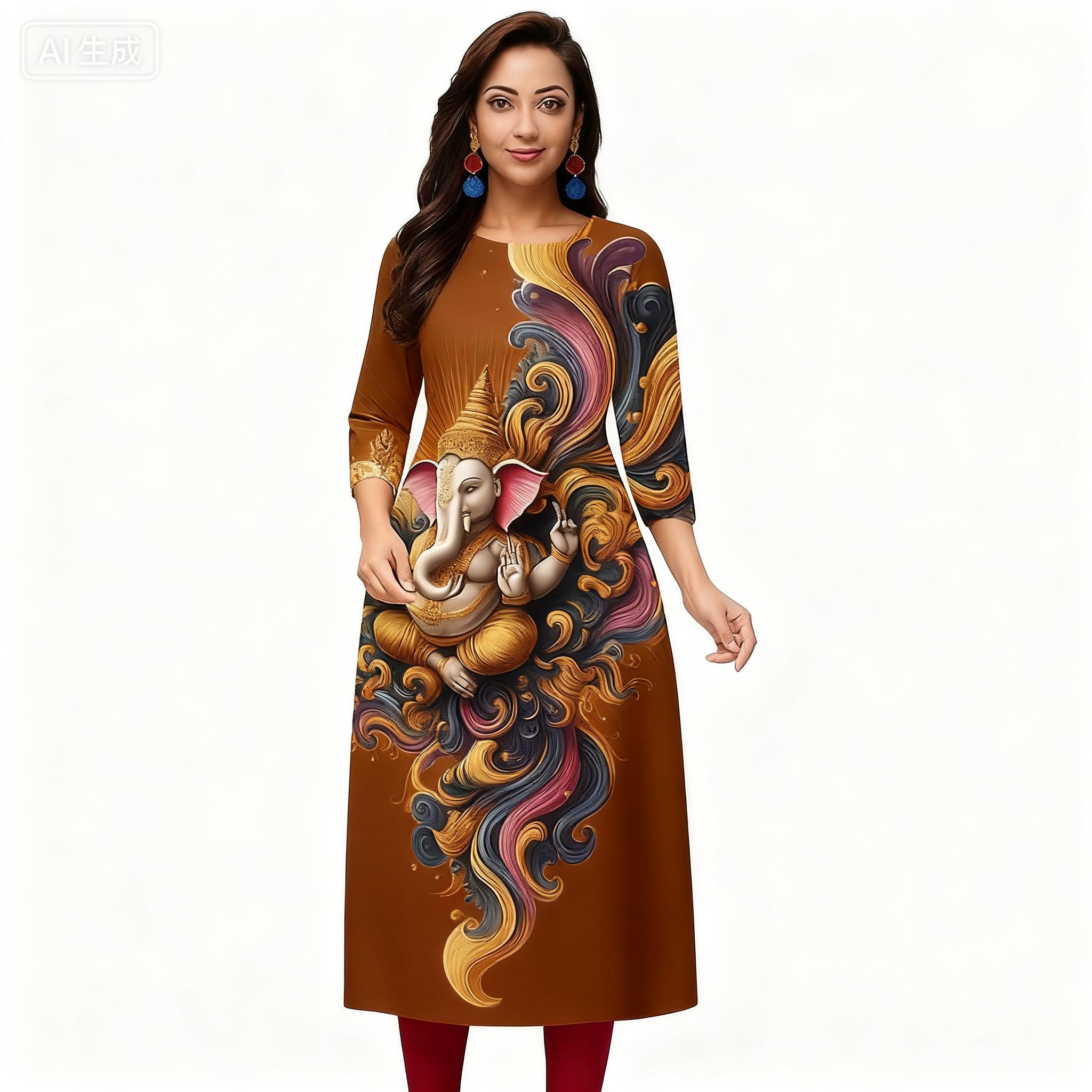 Musulman Kurtta femmes tenue de mode décontractée Tube droit turc Abaya Vetement Femme fleurs style National caftan robe marocaine