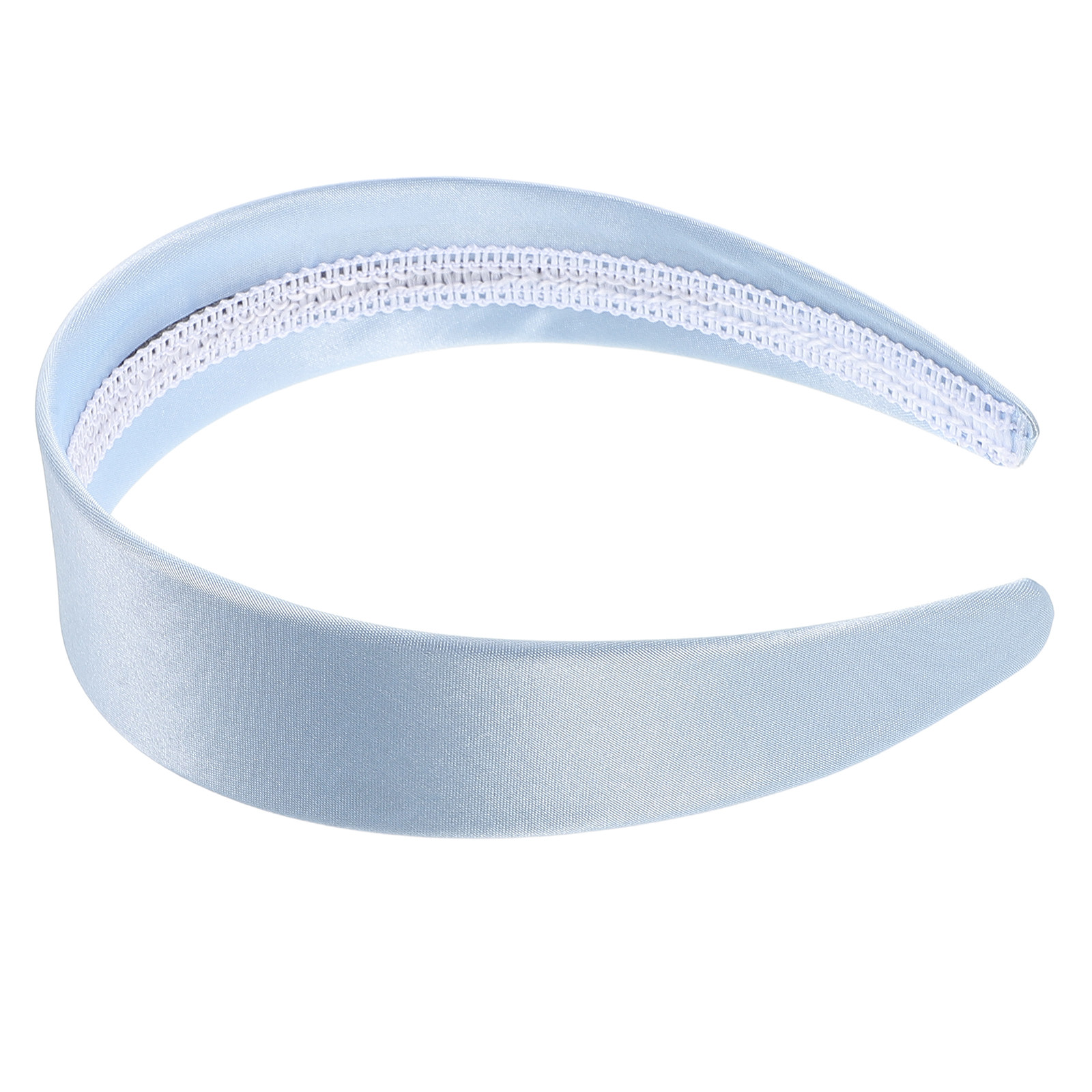 Serre-tête de luxe en satin pour femmes, large et antidérapant, bandeau simple pour filles et adultes, accessoire de mode pour les fêtes et le réveillon du Nouvel An