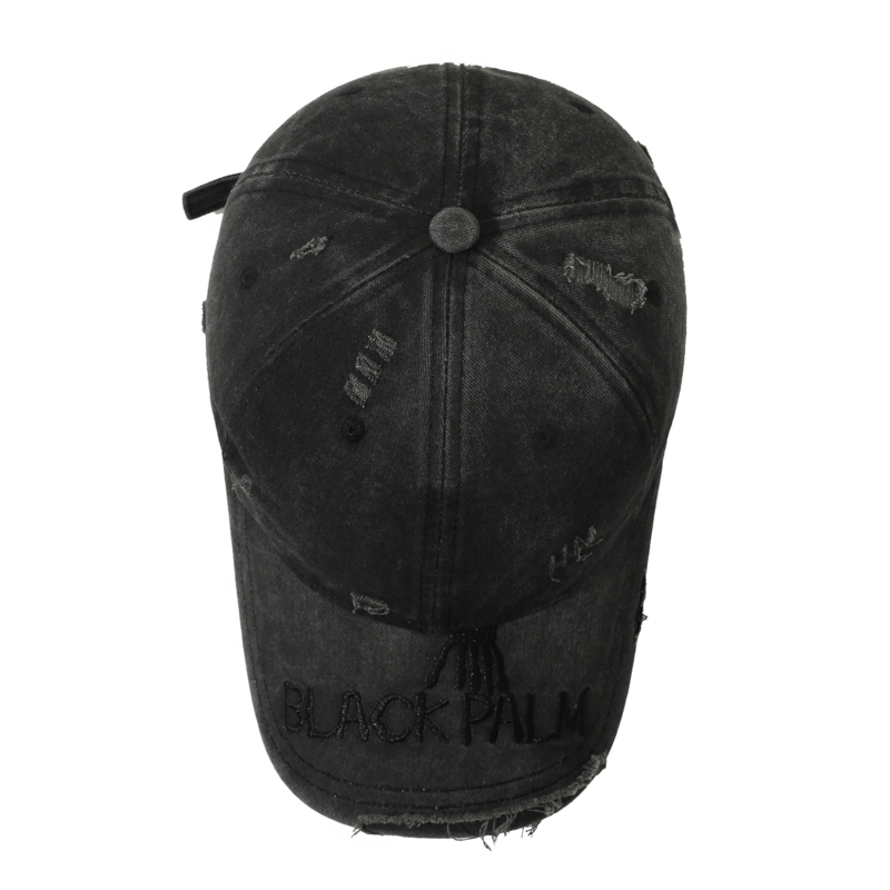 Casquette de baseball délavée style américain printemps-automne – Casquette de baseball souple et polyvalente, tendance, anti-UV
