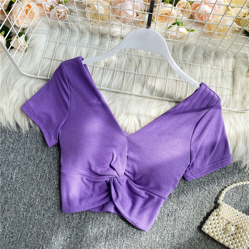 T-shirt gothique court à manches longues pour femmes, haut sexy, soutien-gorge intégré, t-shirt surdimensionné