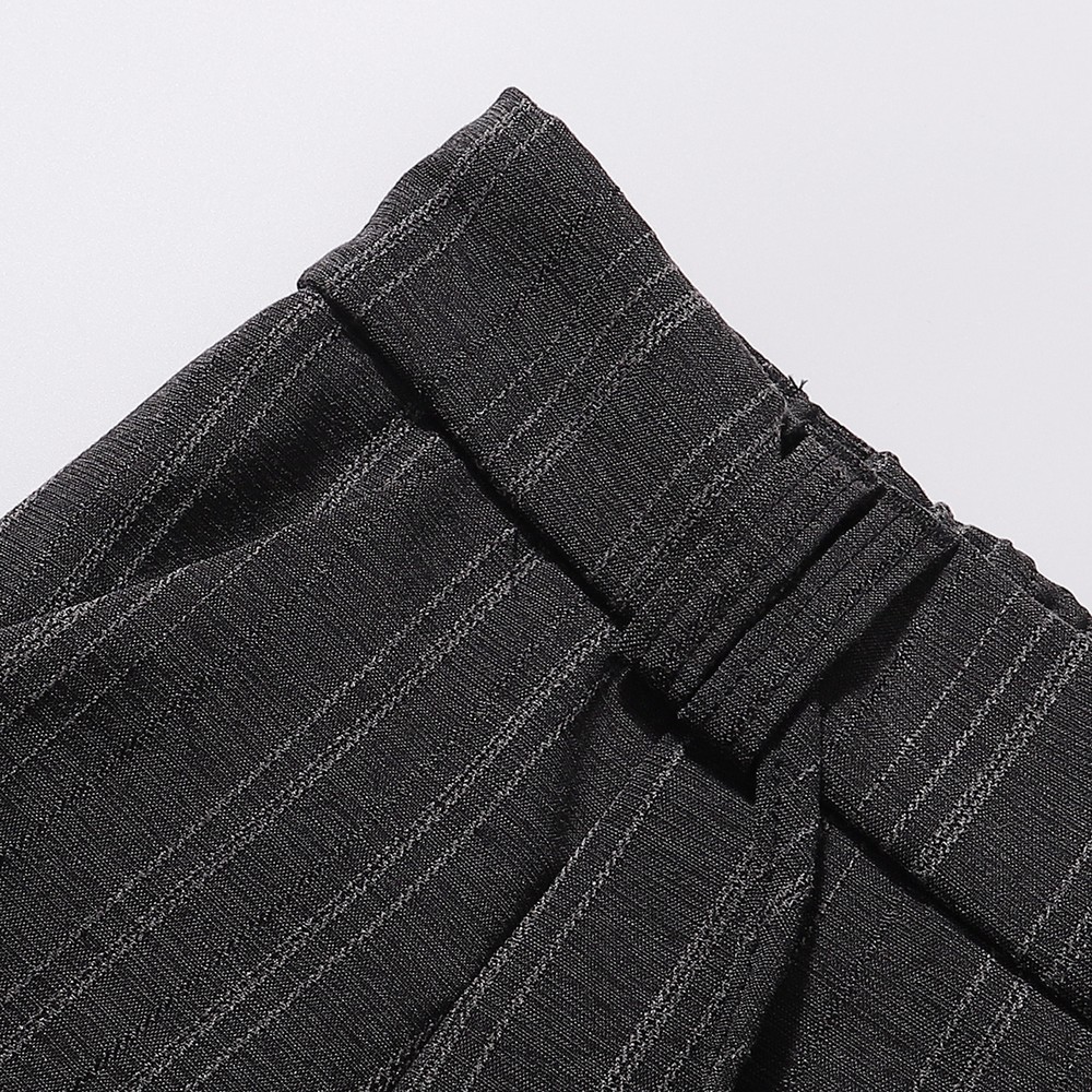 Pantalon de costume de bureau élégant à taille élastique et coupe large pour femmes et hommes, streetwear, mode tendance hiver-printemps