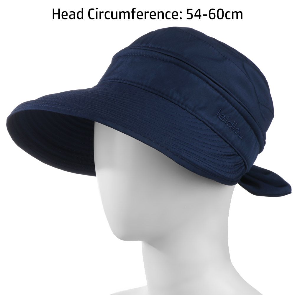 Casquette d'extérieur à visière pliable à large bord pour femme, chapeau de soleil de plage anti-UV, été