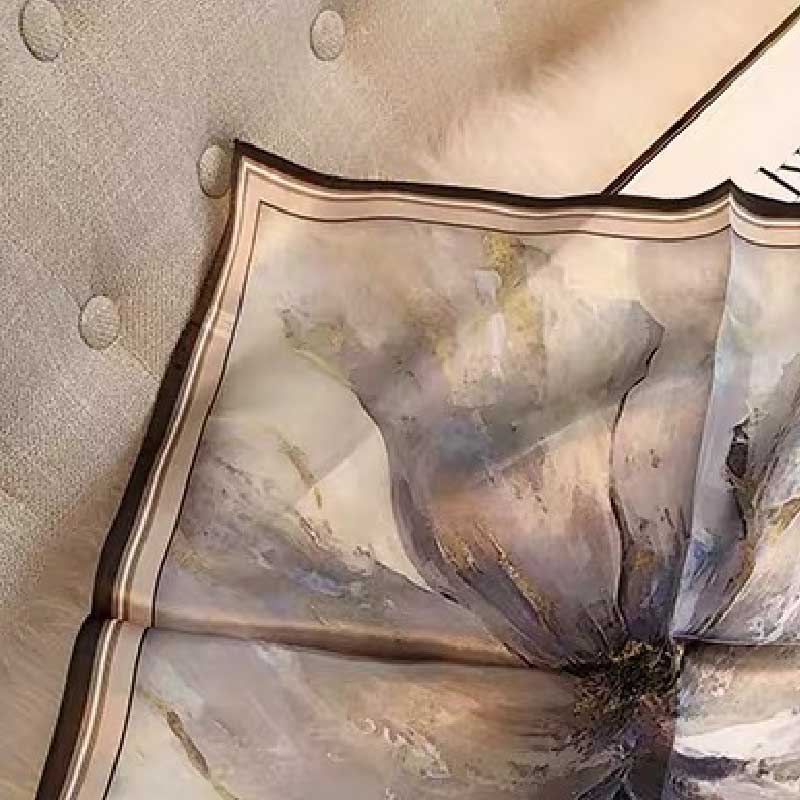 Foulard carré multifonctionnel en Satin pour femmes, 100% soie de mûrier, 53x53cm, bandeau, ruban pour cheveux, foulard Bandana