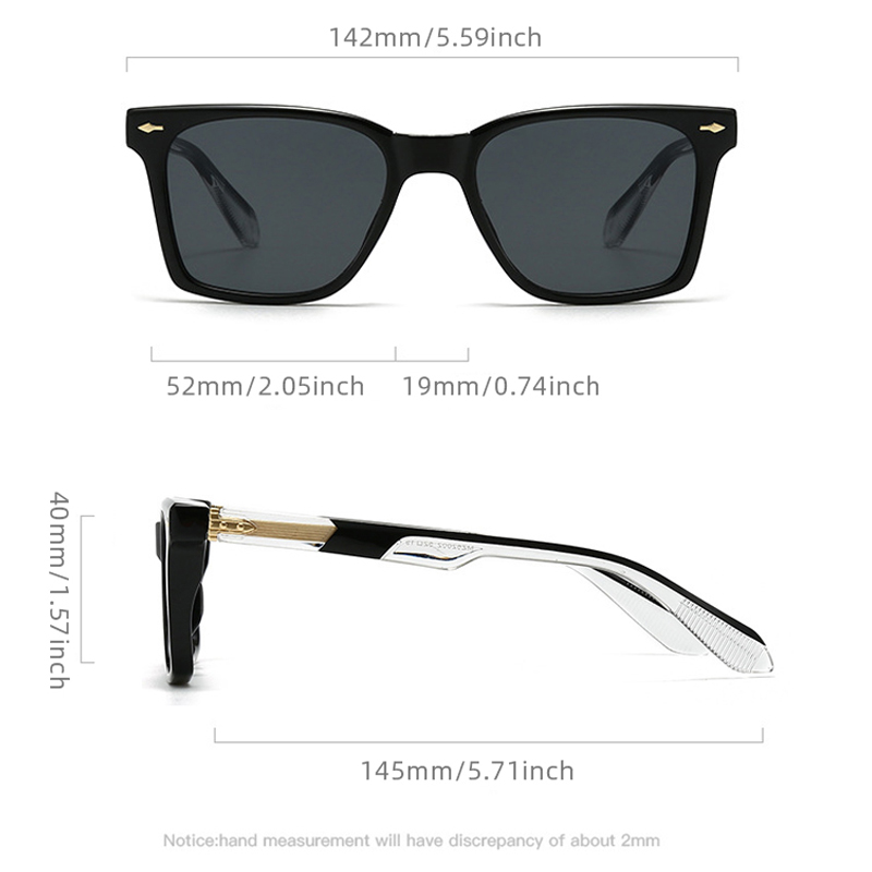 Lunettes de soleil carrées de luxe pour hommes et femmes, rétro, pour affaires, pour la conduite quotidienne, les voyages, UV400