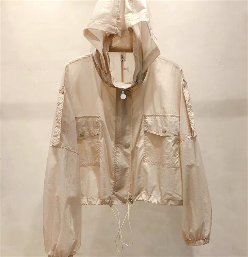 Vêtements de protection solaire pour vêtements d'extérieur pour femmes tendance en 2025, nouvelle veste coupe-vent d'été fine à capuche et résistante aux UV 4XL
