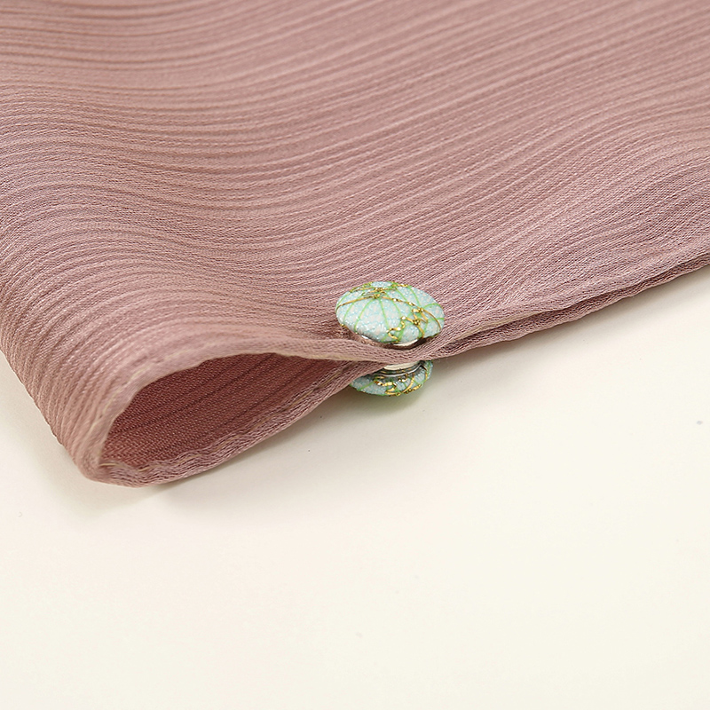 Écharpe Magnétique en Tissu Coloré Rond pour Femme Musulmane, Broche Décorée Décontractée, Accessoires Hijab à la Mode, Vente en Gros