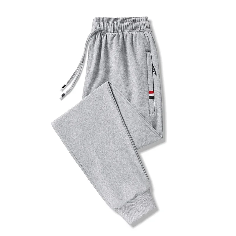 Pantalon de survêtement pour hommes, grande taille 5xl, vêtements de sport, taille élastique, décontracté, en coton, extensible, jogging noir, 8XL
