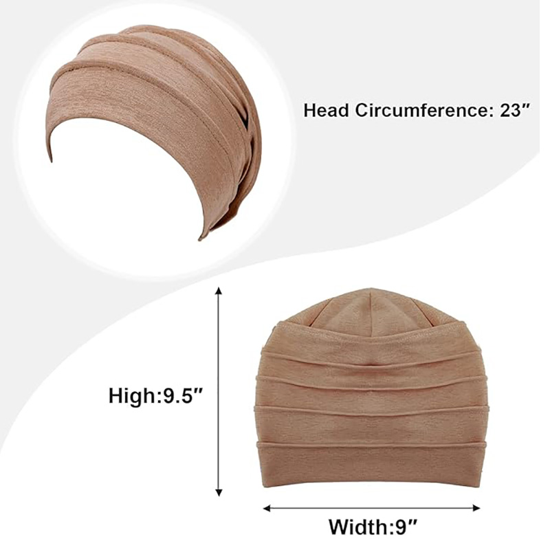Nouveau Turban Uni pour Femme, Bonnet Chimio, Bonnet Intérieur pour Hijab, Chapeau Élastique pour Perte de Cheveux, Chapeau Musulman Indien