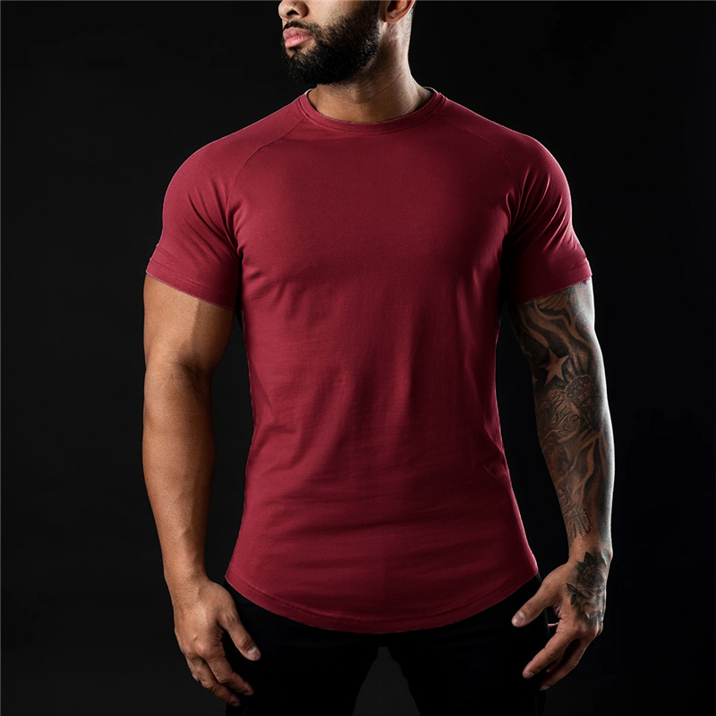 T-shirt en coton été hommes athloisir entraînement à manches courtes Muscle Fitness T-shirt de haute qualité hommes T-shirt Gym Sport chemise hauts