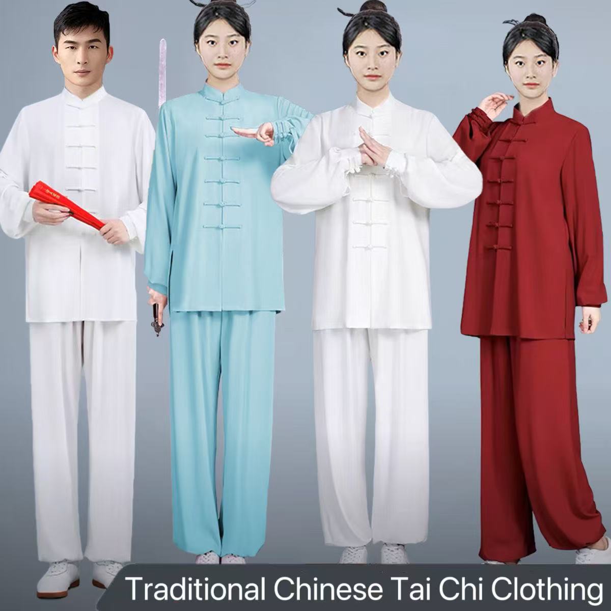 Vêtements Tai Chi de printemps et d'été, uniforme traditionnel d'arts martiaux Wushu pour étudiants d'âge moyen et personnes âgées, costume d'exercice du matin sur scène