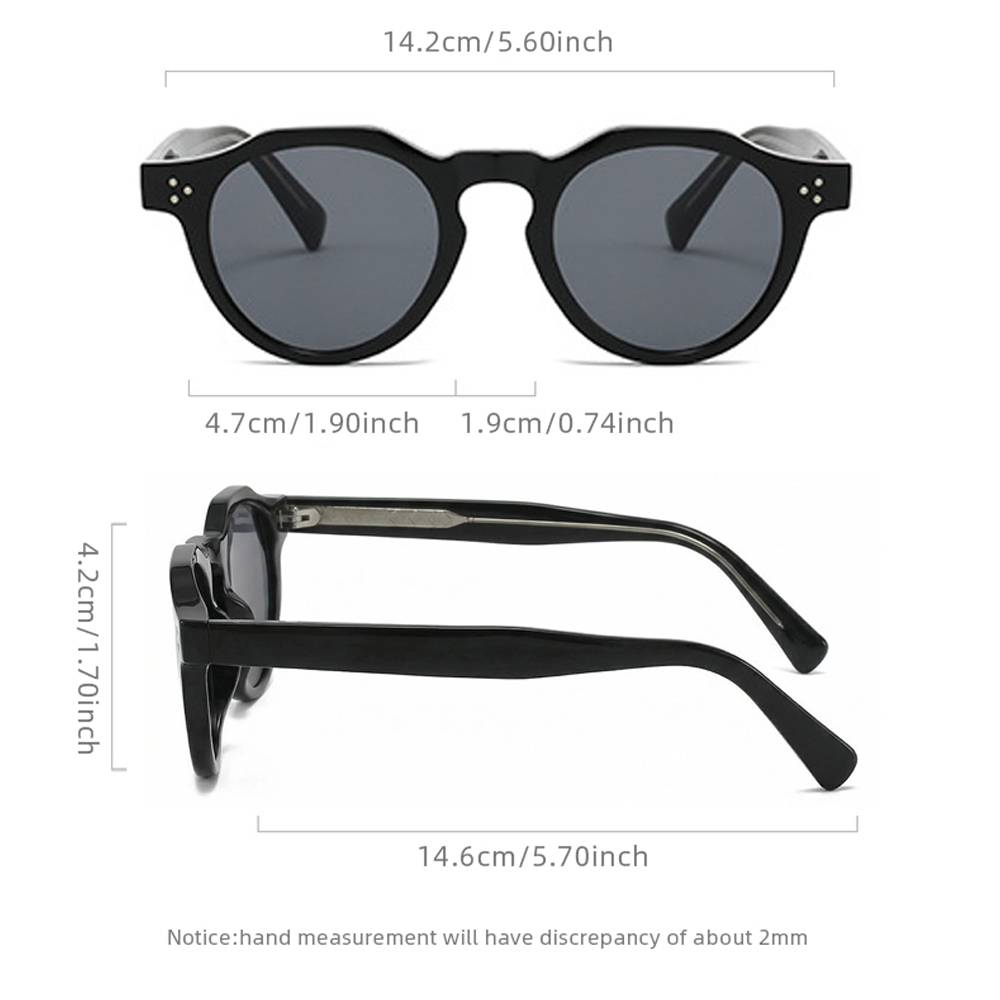 Lunettes de soleil de luxe petites pour hommes et femmes, style rétro rond, classiques, pour la conduite en extérieur et les voyages, protection UV400