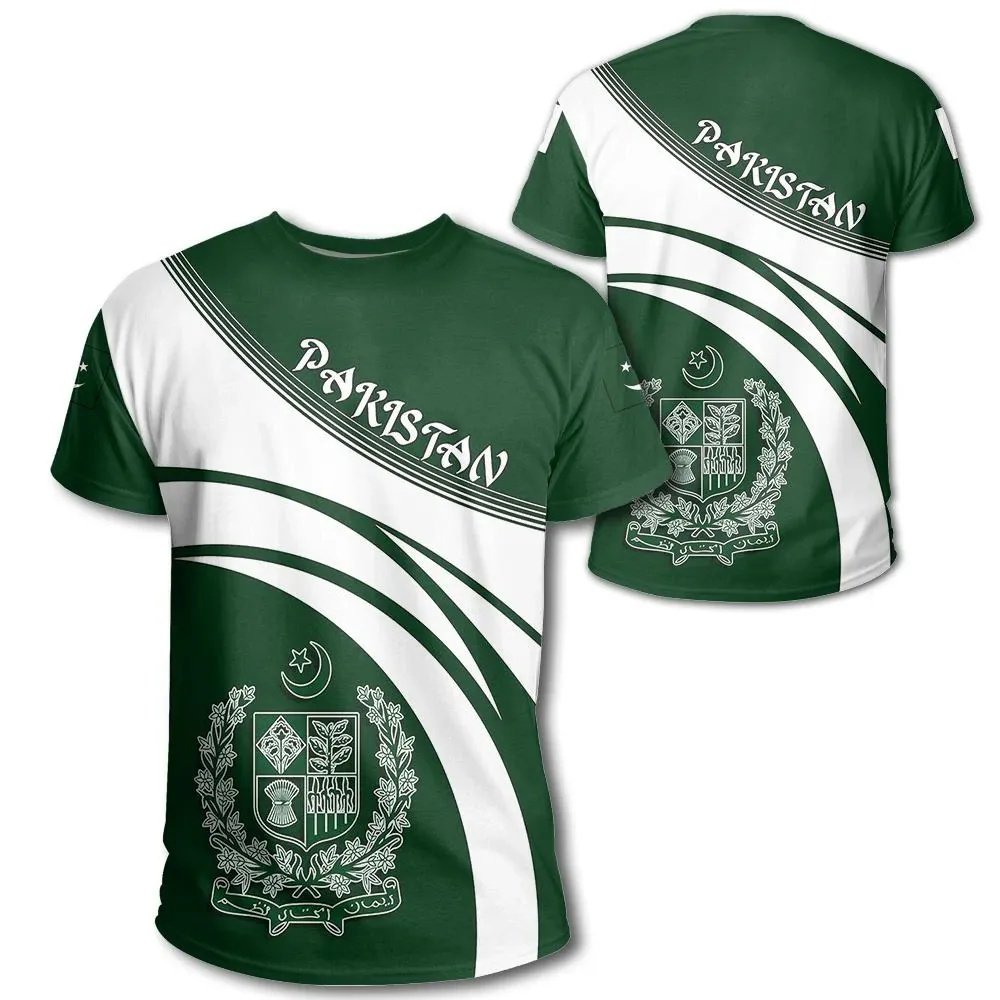 T-shirt unisexe à manches courtes avec emblème pakistanais pour hommes et femmes, t-shirt fosotique, mode Streetwear, fier du Pakistan, sensation