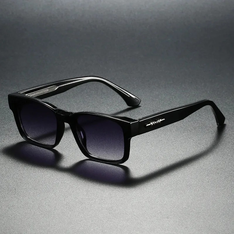 Lunettes de soleil polarisées carrées de qualité pour hommes, monture métallique, idéales pour le voyage, la randonnée, la plage, la pêche, protection UV400, Gafas De Sol