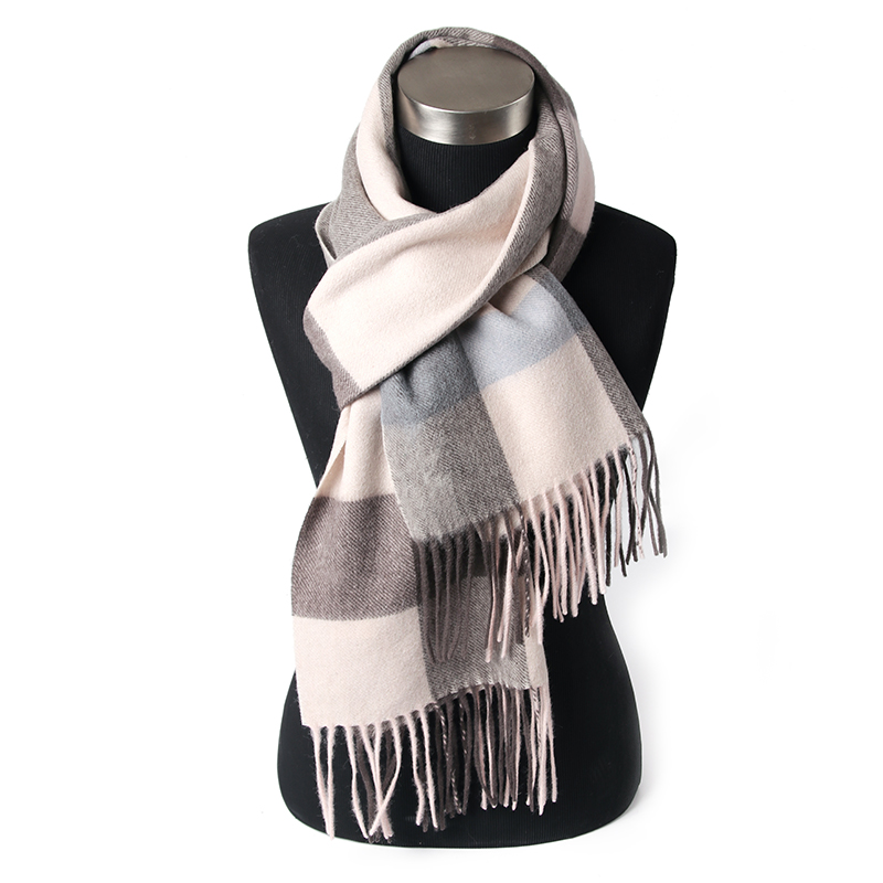 LONGMING – châle tricoté en laine mérinos pour femme et homme, 100%, nouvelle mode, classique, Plaid, solide, écharpe, silencieux, chaud, noué, hiver, automne