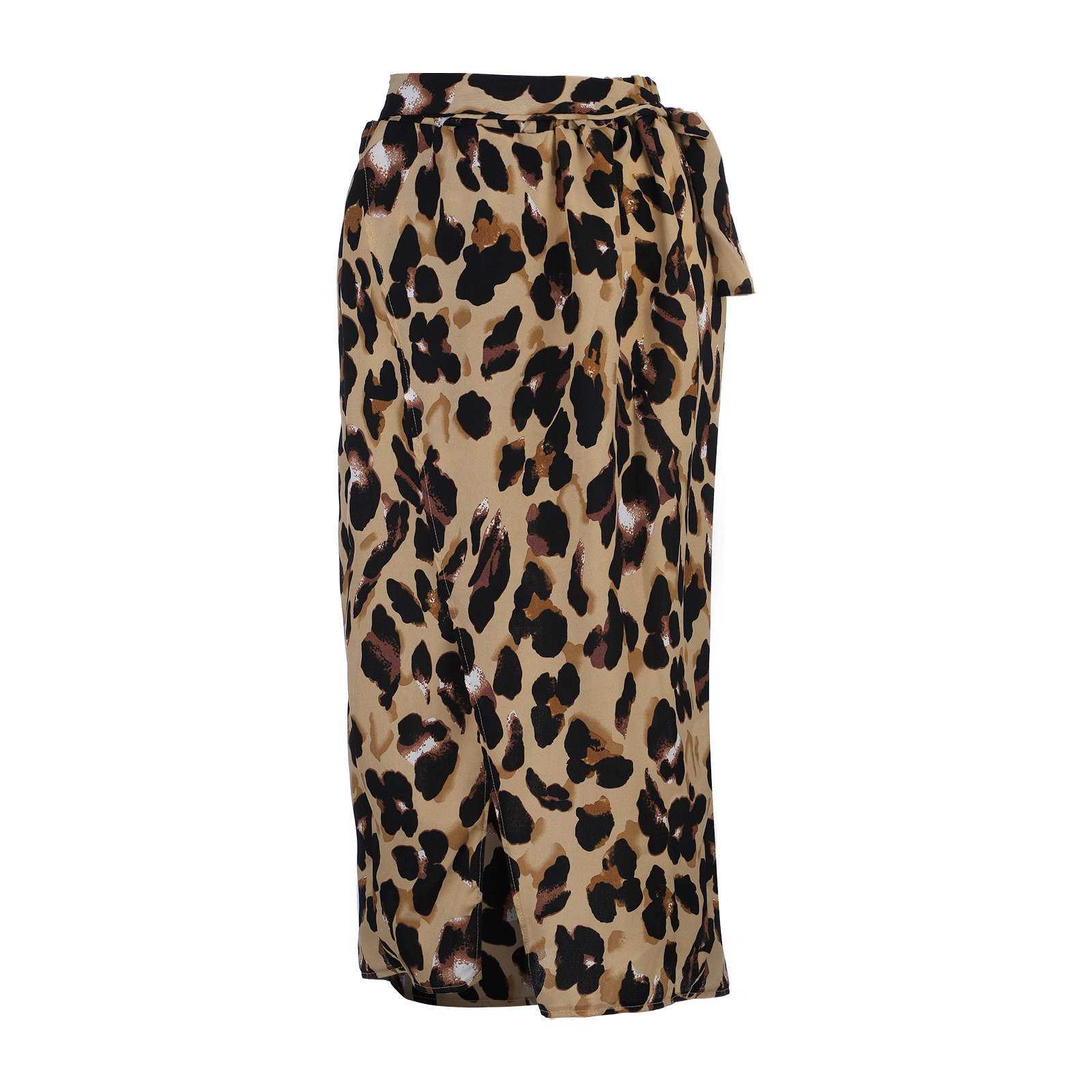Top Knowing-Jupe en mousseline de soie léopard pour femme, style coréen, vêtements pour femmes, quotidien, 2025