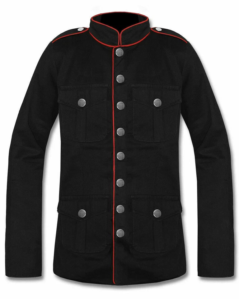 Manteau rétro Vintage Rococo Punk et gothique, veste de cirque à manches longues pour hommes, événement/fête de carnaval, manteau décontracté quotidien pour adultes