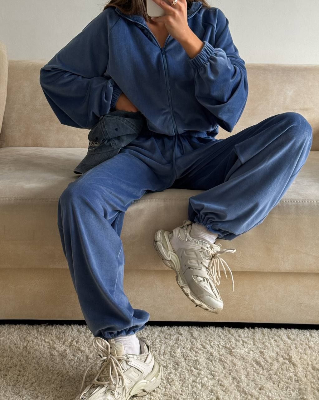 Nouvel ensemble décontracté pour femmes : cardigan zippé à manches longues de couleur unie, pantalon de sport ajusté, pantalon long, vêtements pour femmes