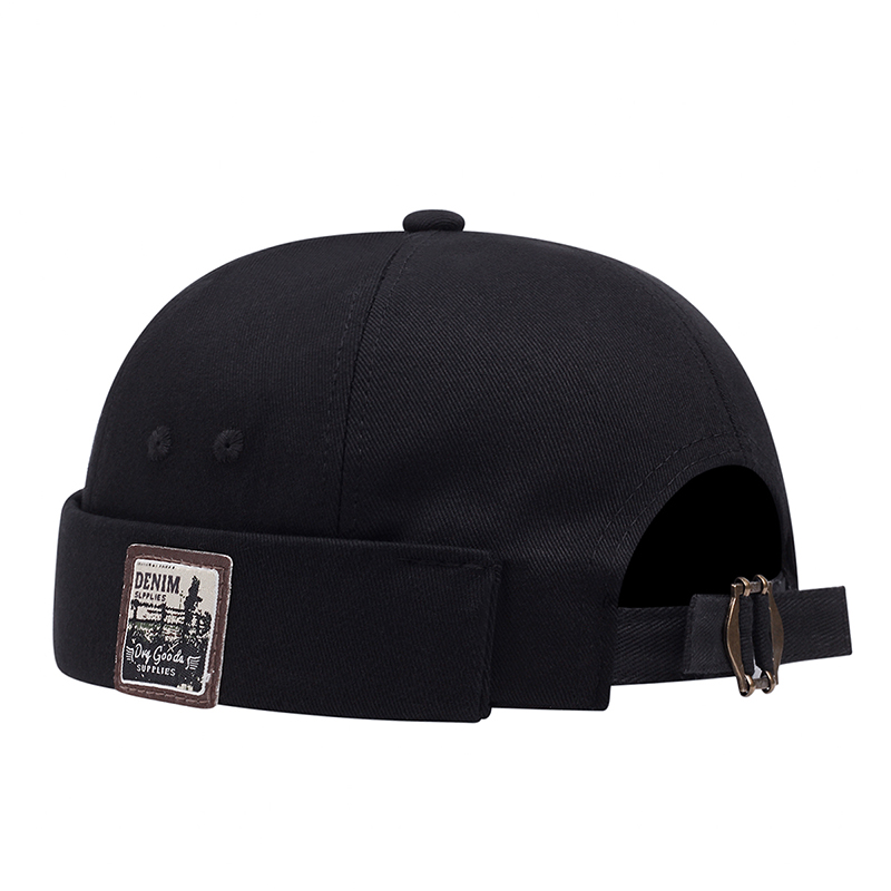 Chapeau court à la mode pour femmes, tendance, nouveau chapeau rétro sans bords en peau de Melon, chapeau polyvalent pour hommes, casquette Hip Hop de rue sans visière