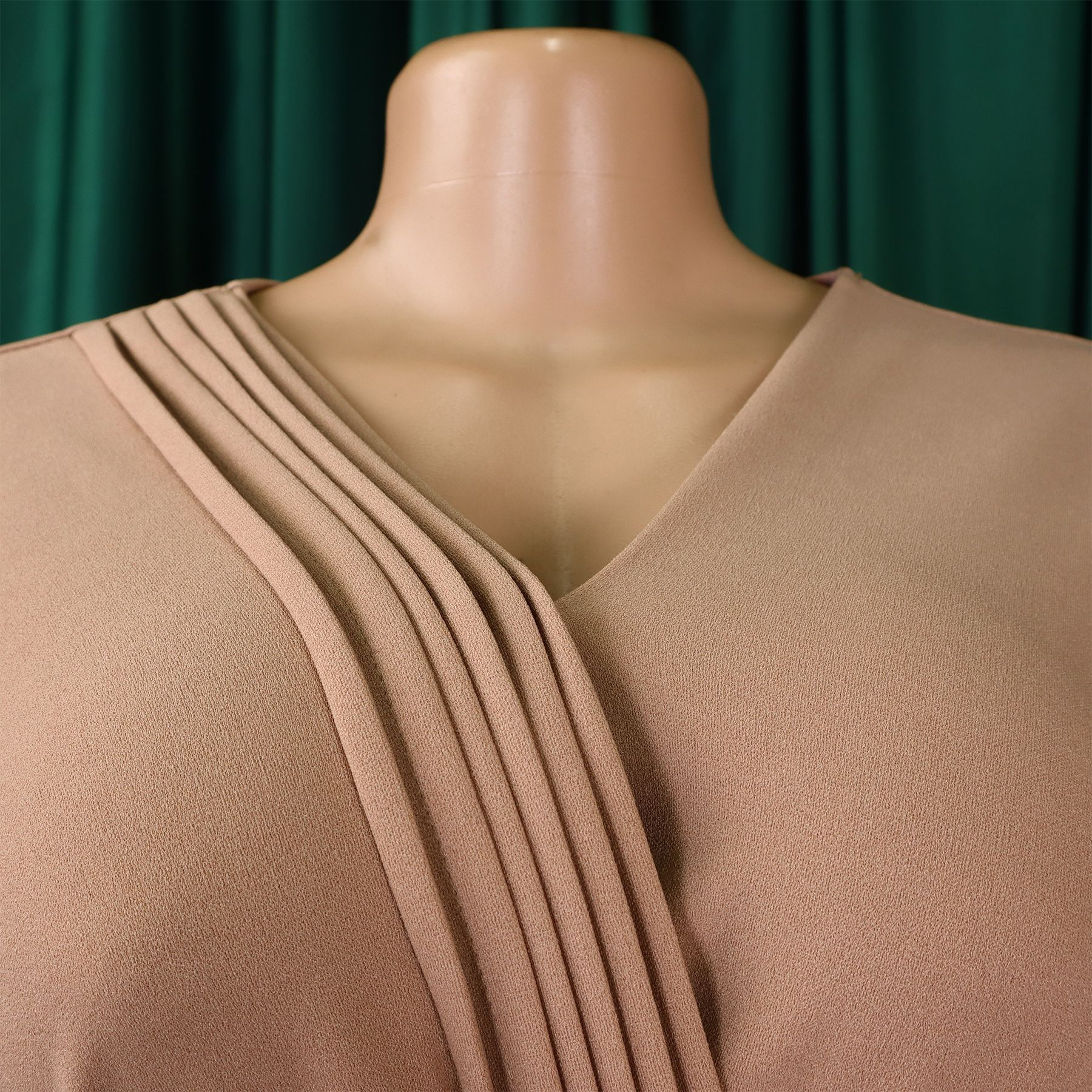 Robe de luxe plissée mi-mollet pour femme, robe élégante, col en V, manches longues, ceinture, mode africaine, fête d'anniversaire, femme, 2024