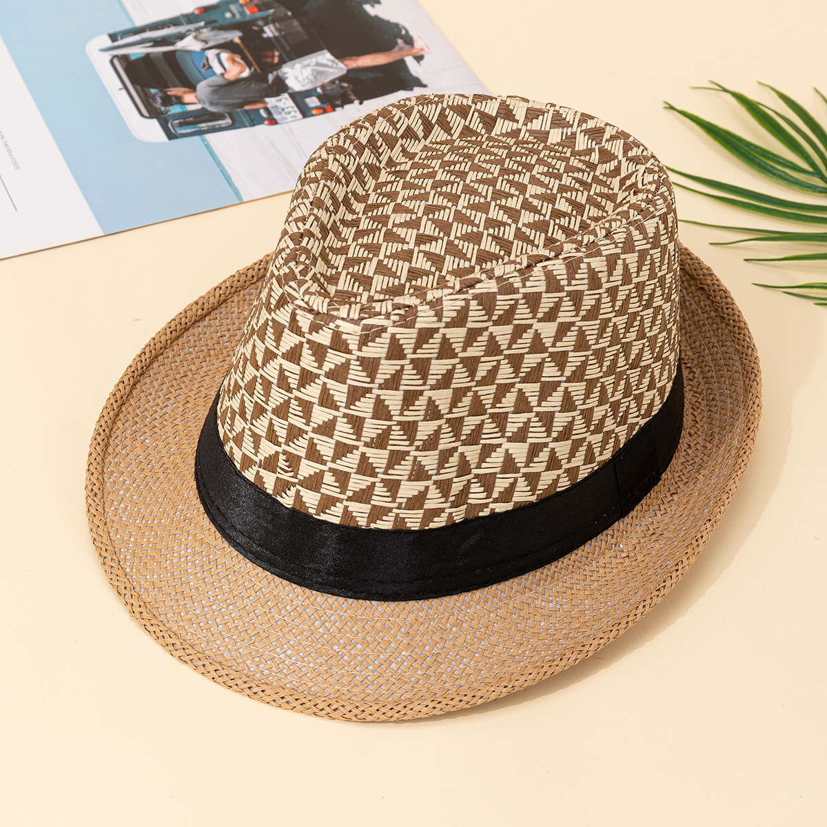 Chapeau de soleil coréen pour hommes, chapeau fin d'été, pare-soleil d'été, protection solaire d'extérieur, chapeau de Jazz, chapeau de paille
