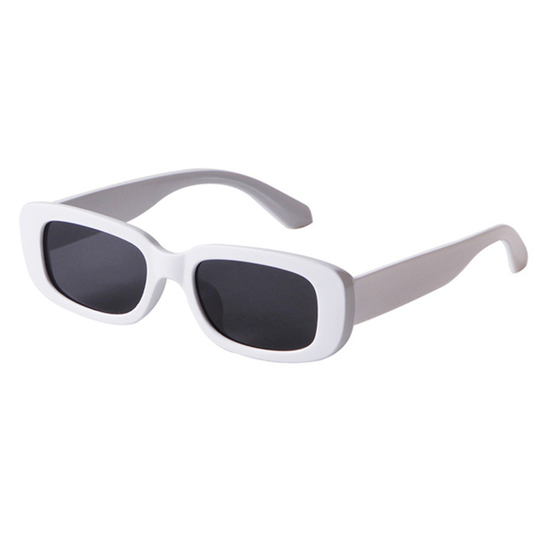 Lunettes de soleil rectangulaires blanches classiques pour femmes, nouvelle mode, petite marque rétro de styliste, lunettes de soleil carrées pour dames