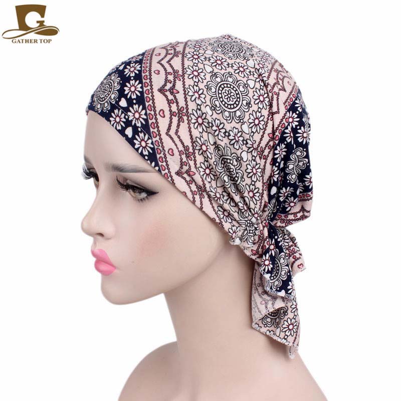 Foulard doux froissé pour femme, chapeau de chimio, turban pré-noué, écharpe de sauna, bandana, couvre-chef Tichel, perte de cheveux, rond