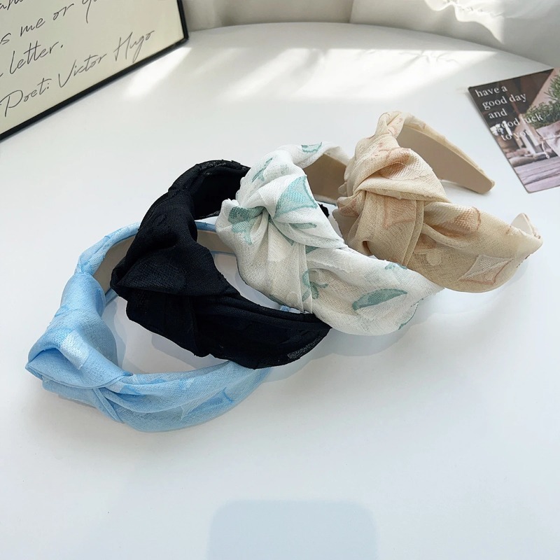 Nouveau Bandeau Large en Dentelle Printemps-Été, Nœud Frais, pour Coiffure Haute et Lavage du Visage, Accessoire Cheveux