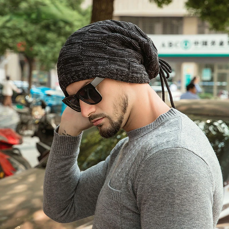 Ensemble de bonnets d'hiver coupe-vent pour femmes et hommes, écharpe pour touristes, chapeau en laine avec sourire, bonnet en peluche pour l'extérieur, protection du visage et du cou