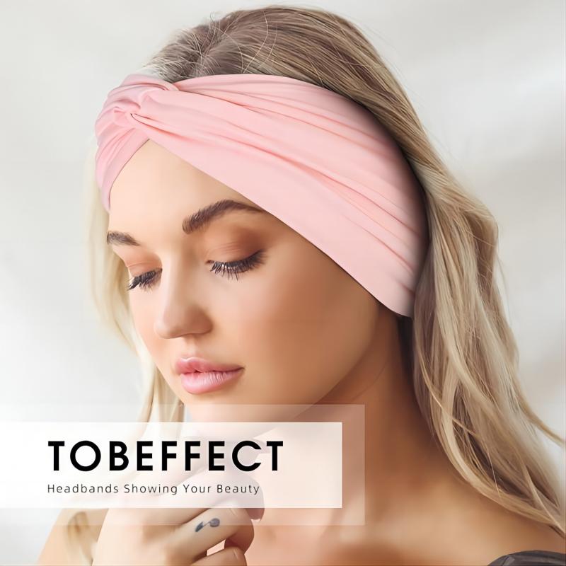Large bandeau élastique bandeau Pilates Yoga fitness course cyclisme bandeau Turban maquillage cerceau de cheveux maquillage bandeau pour les femmes