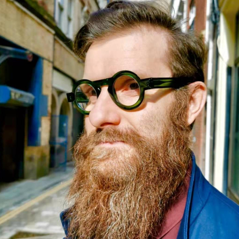 Acétate optique lunettes cadre hommes rond rétro myopie lunettes de Prescription femmes marque de luxe à la main lunettes cadre lunettes