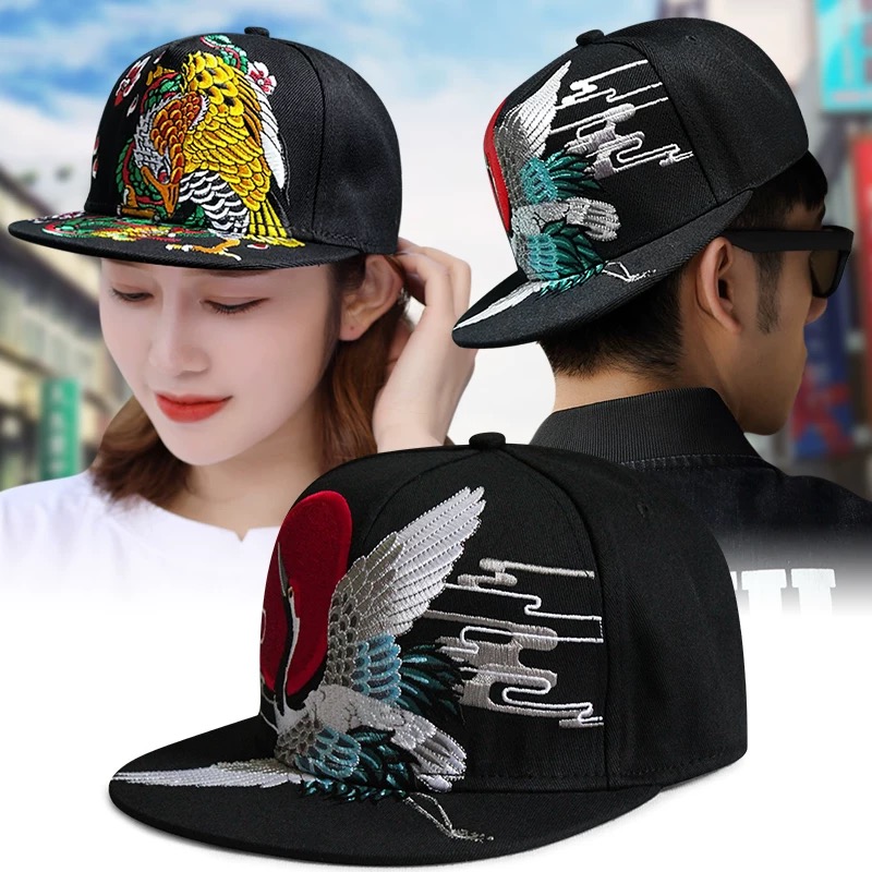 Style ethnique motif broderie chapeaux de baseball nouveau unisexe chine Chic respirant parasol polyvalent plat avant-toit mode casquettes à pointe