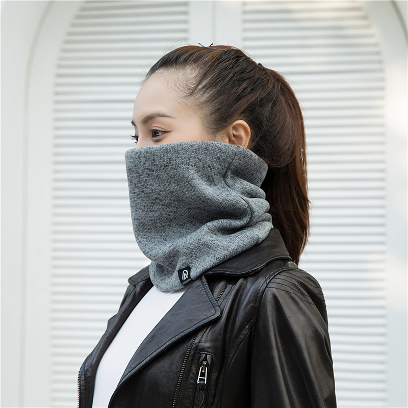 Cache-cou tricoté doux et épais 2026 pour homme et femme – Cache-visage sportif pour l'hiver, le patinage et la course à pied – Écharpe chaude anti-froid