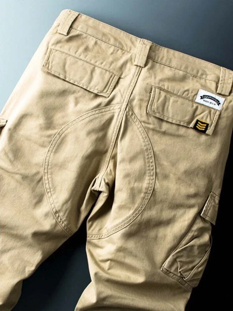 Fjingent At-Pantalon cargo slim pour homme, style coréen, Harajuku, esthétique, grande taille, long, nouveau, grand