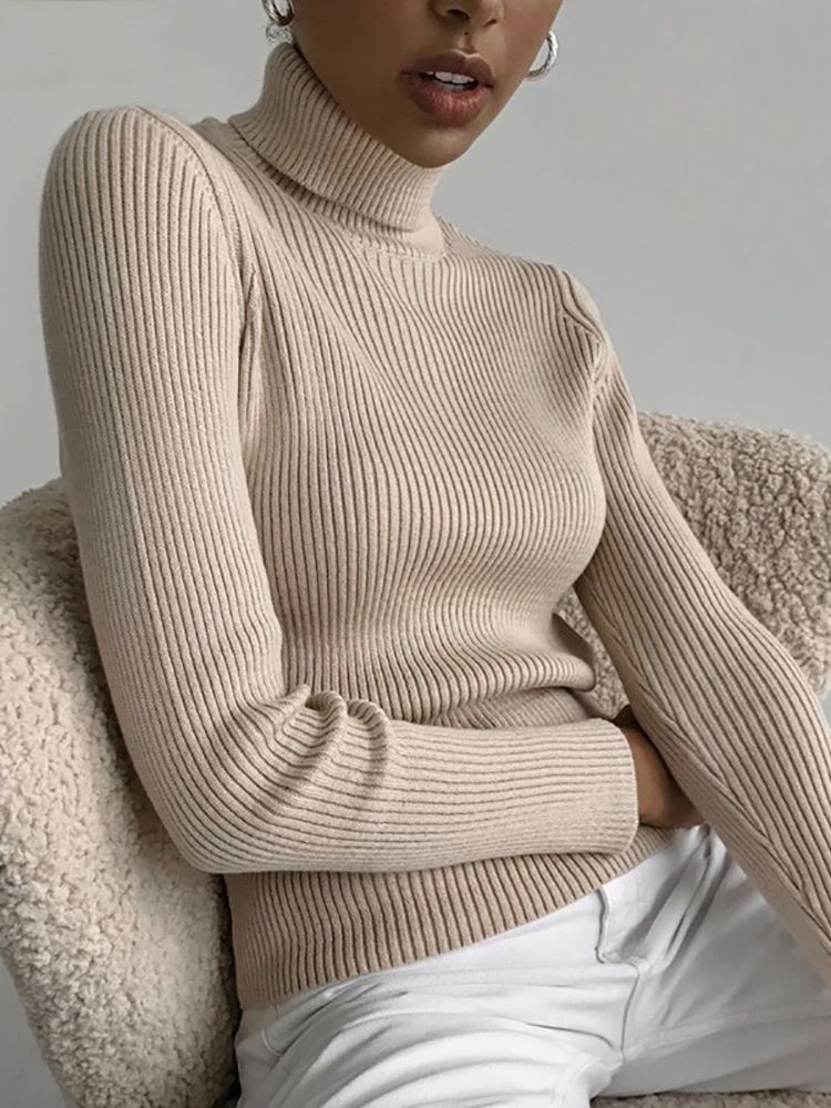 Heliar Pulls à col roulé tricotés doux pour femme, pulls en cachemire, pulls basiques doux pour femme, collection Automne Hiver 2026