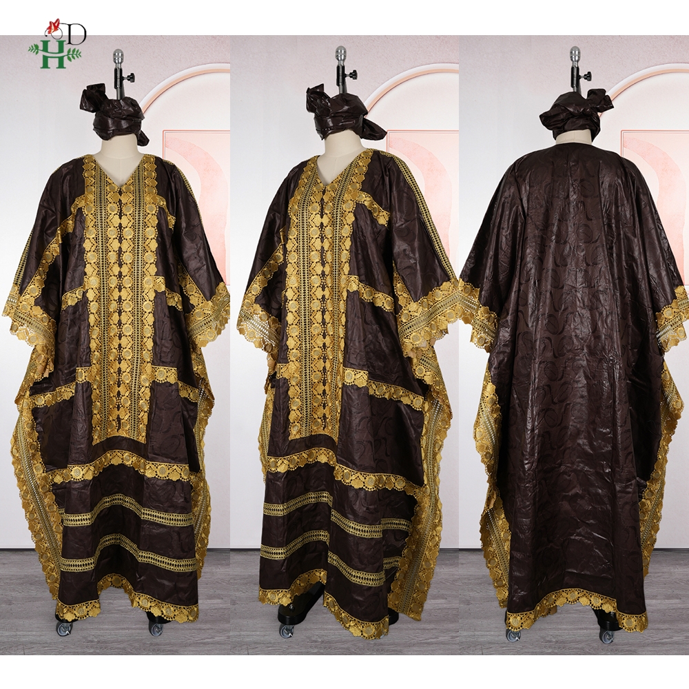 H & D robes africaines pour femmes Bazin Riche Tradition broderie Robe de mariée vêtements robes de fête jupe Dashiki