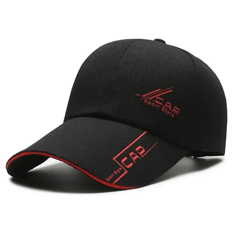 Chapeaux d'été à longue visière pour hommes, casquettes de baseball, style décontracté de printemps, protection solaire pour l'extérieur, chapeaux de pêche, casquettes pare-soleil, site officiel pour femmes.