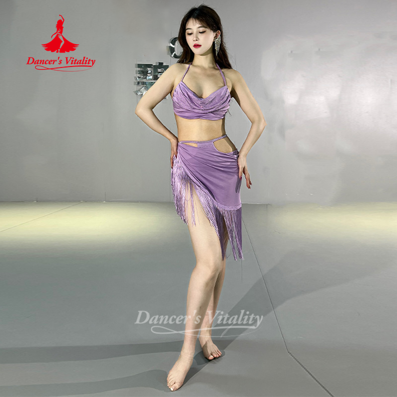Costume de danseuse du ventre pour femmes, vêtements de Performance de tempérament Sexy haut de gamme, vêtements d'entraînement de danse du ventre orientale pour adultes
