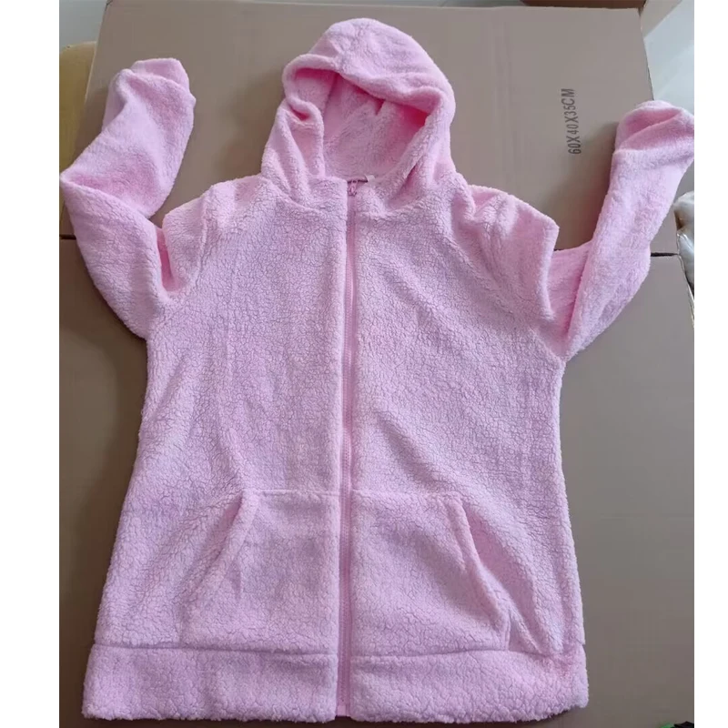 Automne hiver veste chaude femmes à capuche à capuche 2025 décontracté femme sweats à capuche Sweatershirt manteau à glissière solide doux polaire femmes manteau