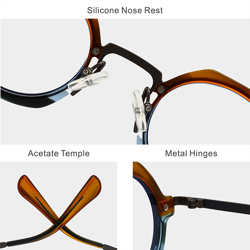 Lunettes de Style rétro Steampunk pour hommes et femmes, Design créatif de lunettes optiques avec monture en acétate polygonal et verres transparents