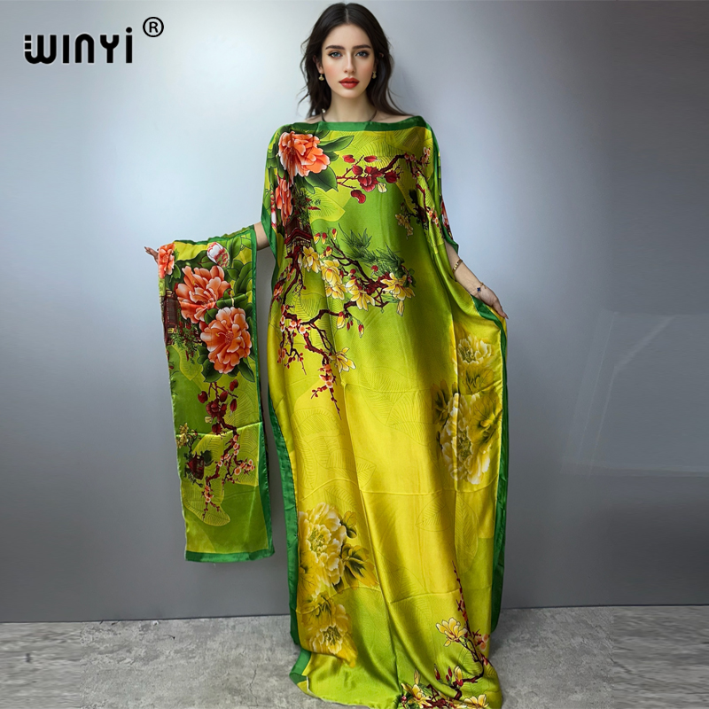 WINYI robe traditionnelle africaine musulmane pour femme abaya dubaï caftan de luxe robe de soirée élégante robe Maxi longueur couvertures de plage