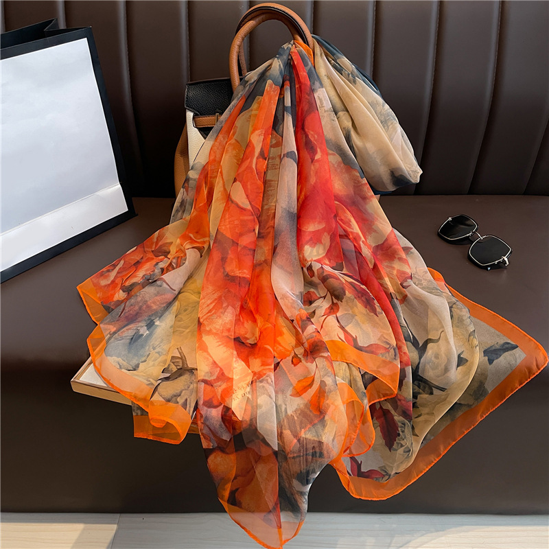 InjBeach-Écharpe Hijab pour Femme, Châle de Protection Solaire, Foulard de Plage, Grand Bandana, Nouvelle Collection