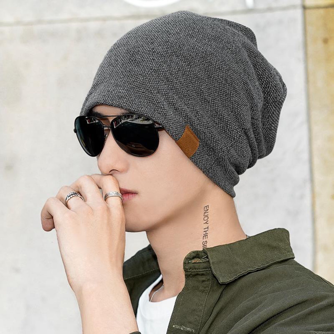 Bonnet ample unisexe pour hommes et femmes, bonnet pull chaud, casquettes Skullies décontractées, rétro, hip hop, automne, hiver