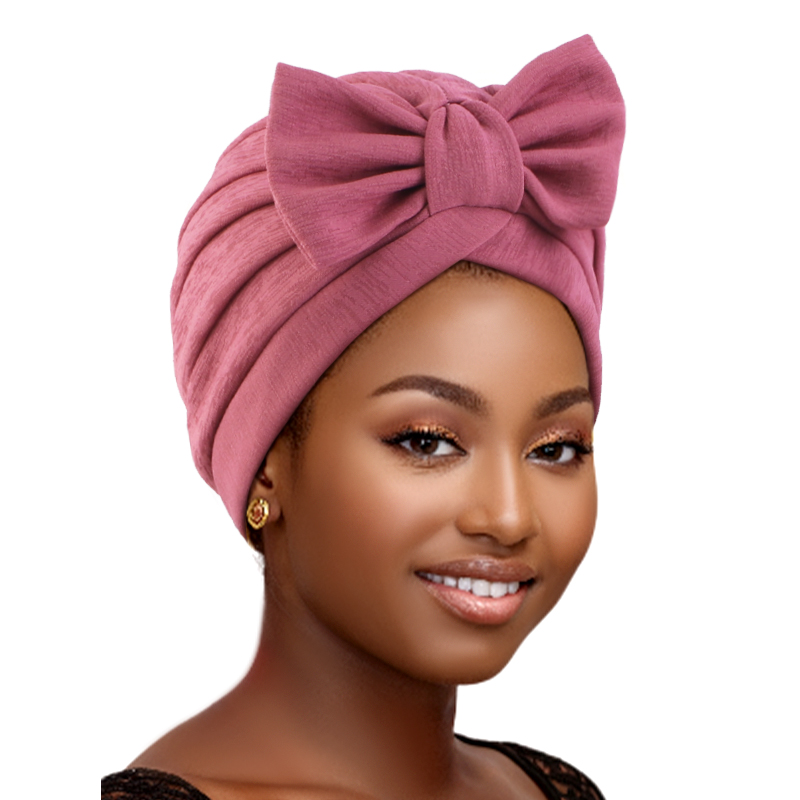 Chapeau Turban Africain Plissé avec Nministériels d pour Femme, Couvre-Tête de Document Solide, Casquette de Chimio, Hijabs Intérieurs Musulmans, Bonnet Islamique